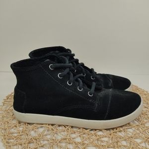 Toms Black Suede High Top Sneakers
